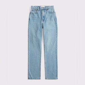 Abercrombie Ultra High Rise 90s Straight Jeans 26L Curve Love